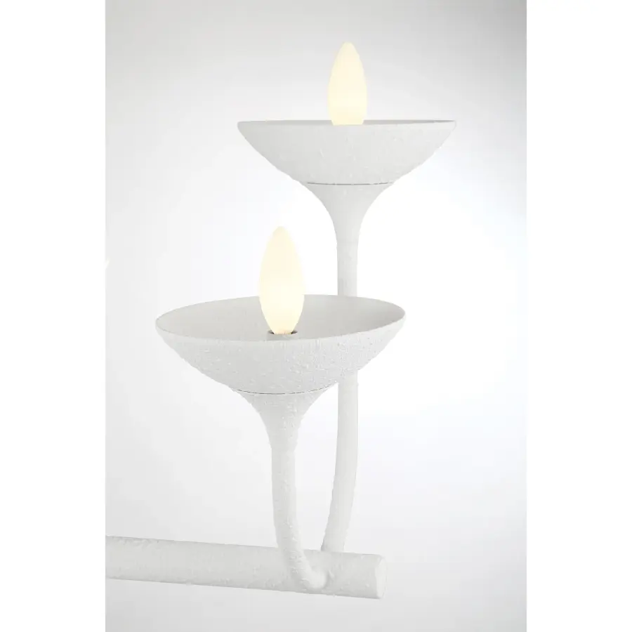 Ryton 8-Light Island Chandelier in Plaster White - Image 4