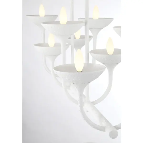 Ryton 8-Light Island Chandelier in Plaster White - Image 5