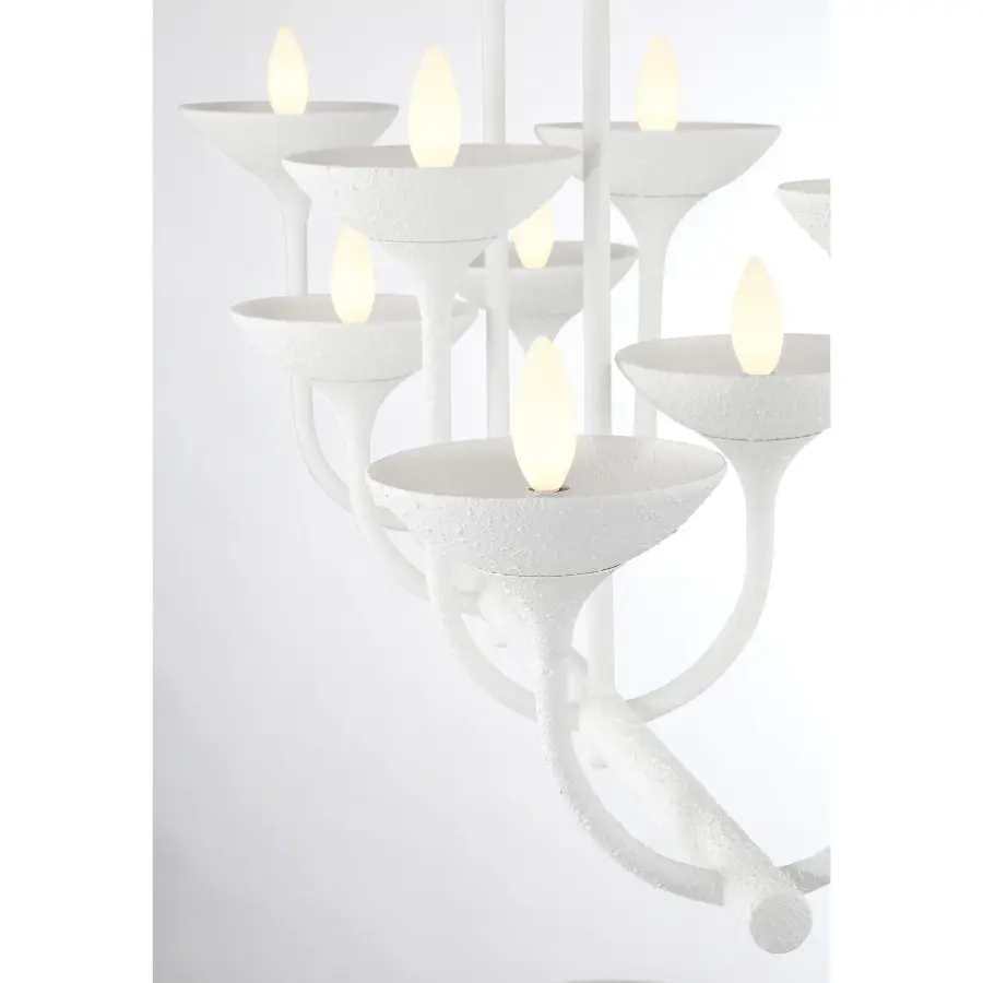 Ryton 8-Light Island Chandelier in Plaster White - Image 5
