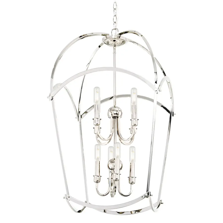 Jupiter's Canopy 8-Light Pendant in Polished Nickel