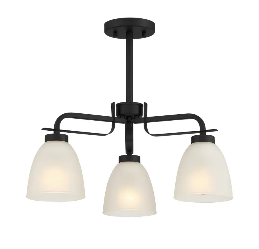 Kaitlen 3-Light Semi-Flush Mount Chandelier - Image 1