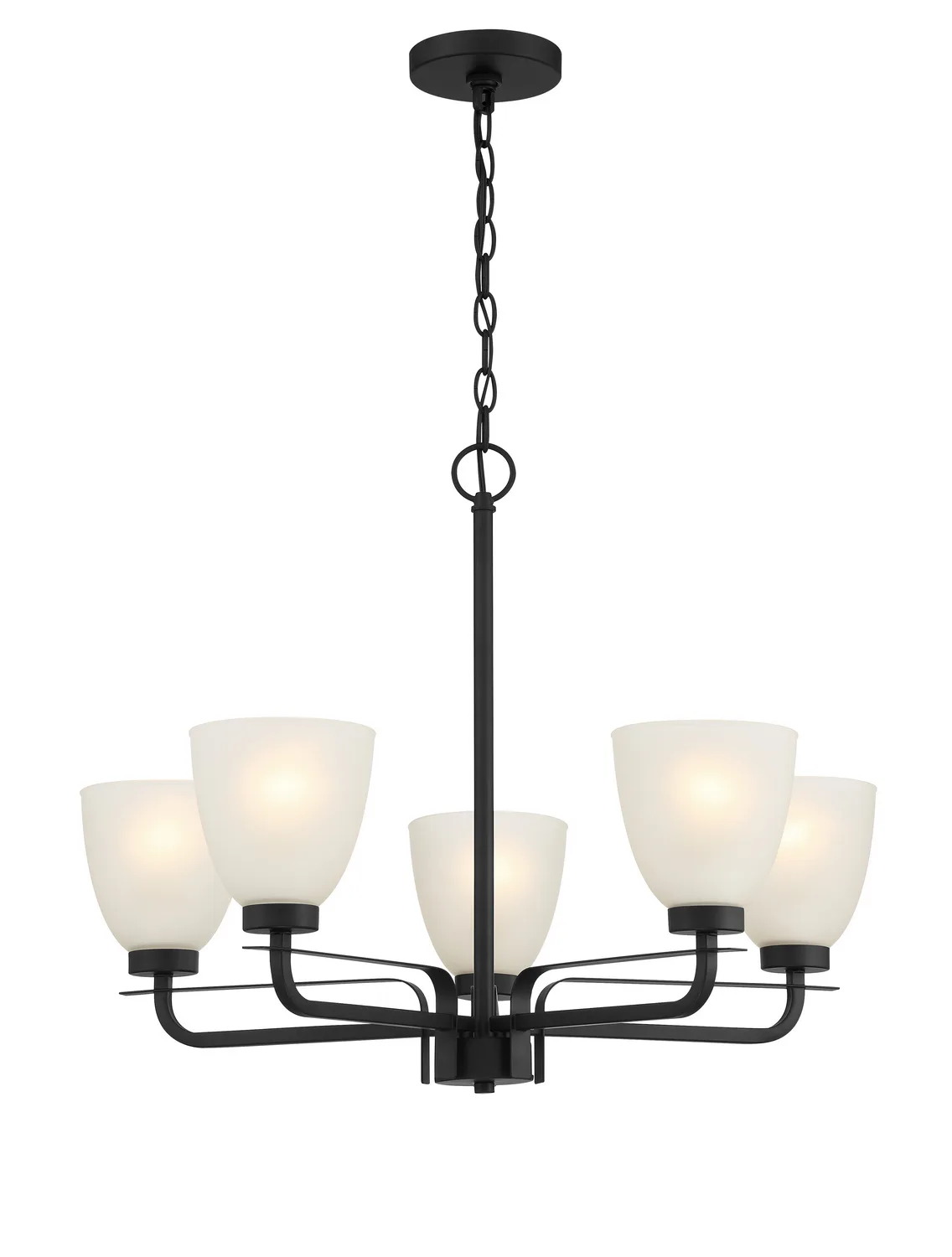 Kaitlen Five Light Chandelier in Coal