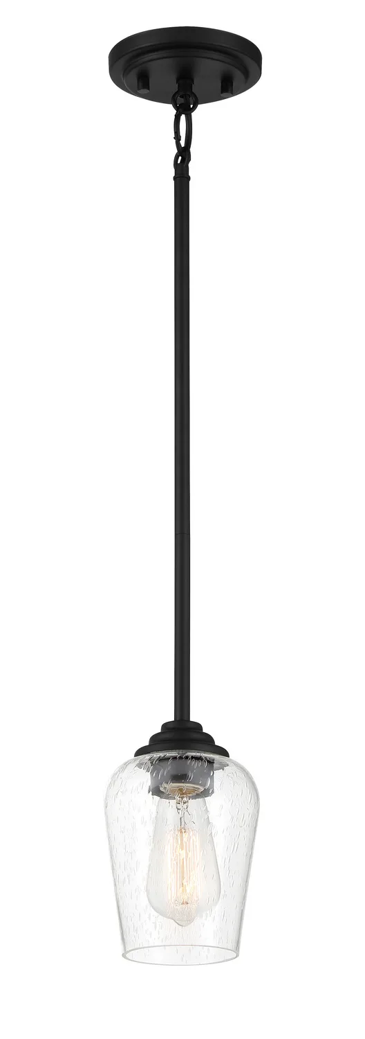 Shyloh One Light Pendant / Semi Flush in Coal