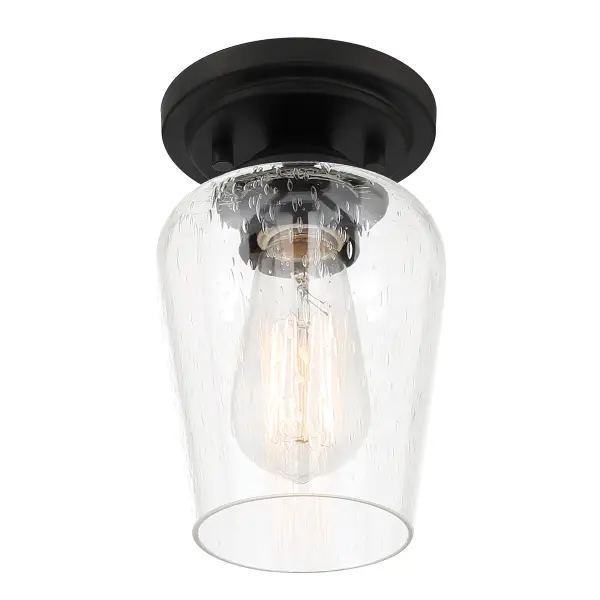 Shyloh 1-Light Pendant with Clear Seeded Glass - Image 6