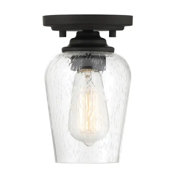 Shyloh 1-Light Pendant with Clear Seeded Glass - Image 8
