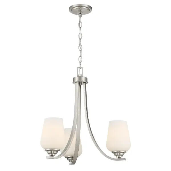Shyloh 3-Light Chandelier in Brushed Nickel - Image 5