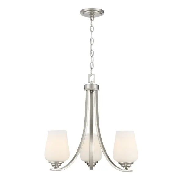Shyloh 3-Light Chandelier in Brushed Nickel - Image 6