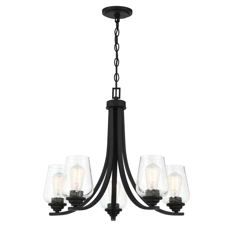 Shyloh 5-Light Chandelier in Coal Black - Image 2