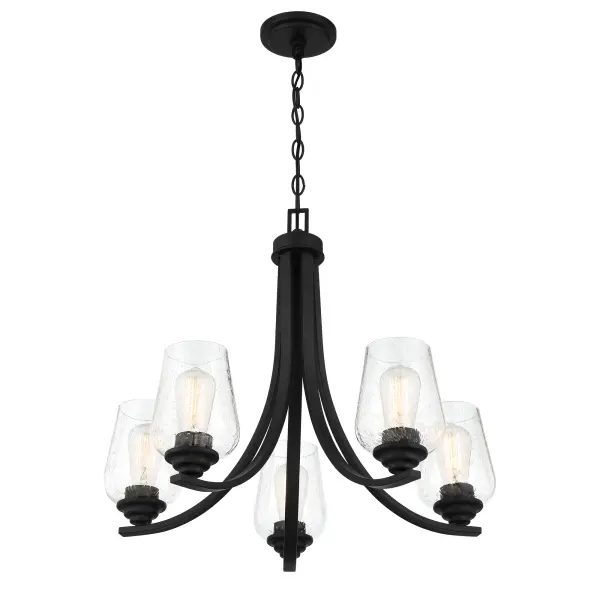 Shyloh 5-Light Chandelier in Coal Black - Image 3