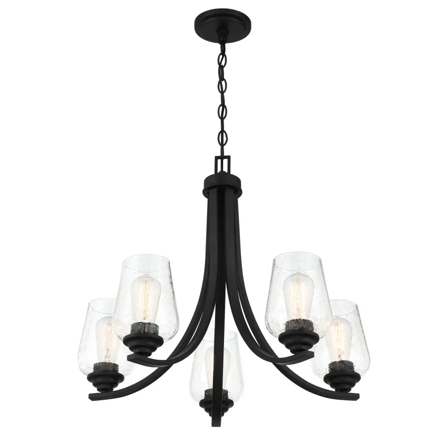 Shyloh 5-Light Chandelier in Coal Black - Image 3