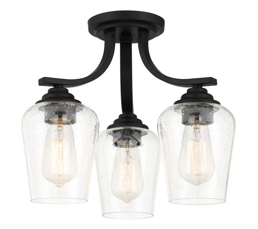 Shyloh 3-Light Semi-Flush Convertible Chandelier - Image 1