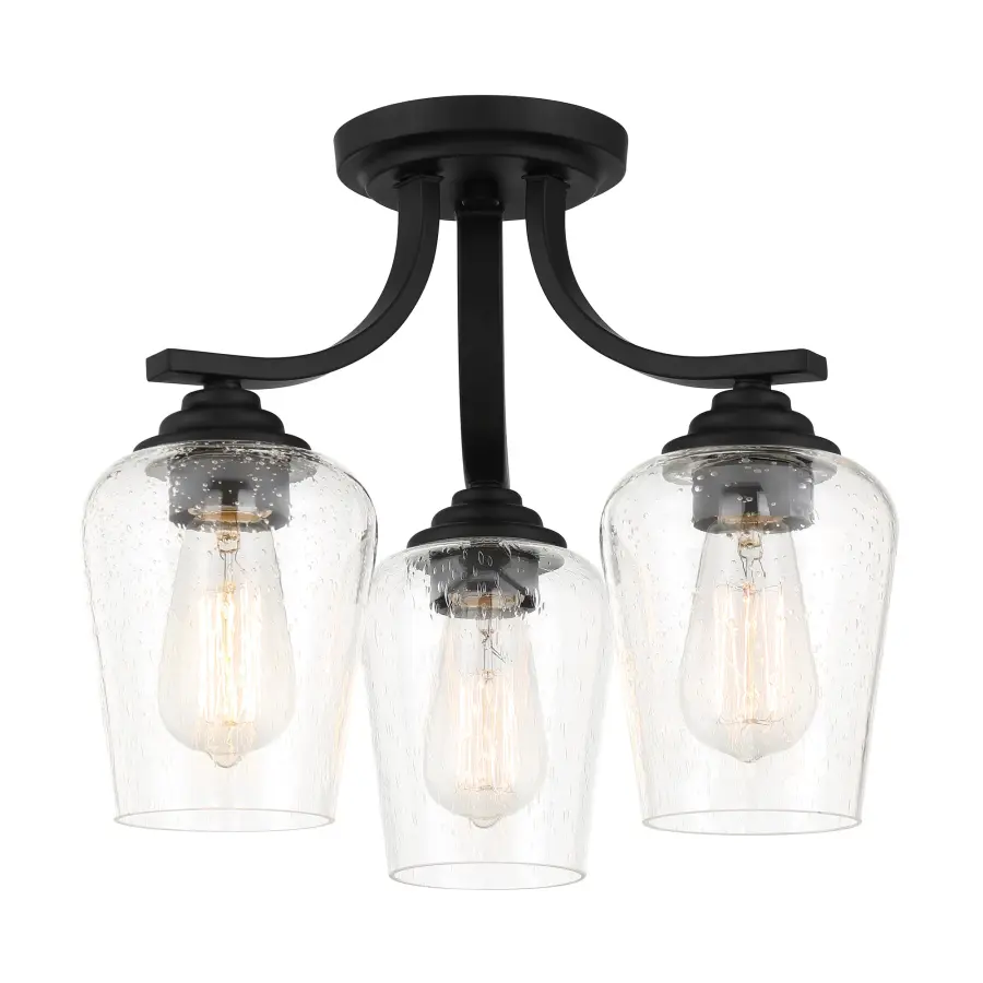 Shyloh 3-Light Semi-Flush Convertible Chandelier - Image 3