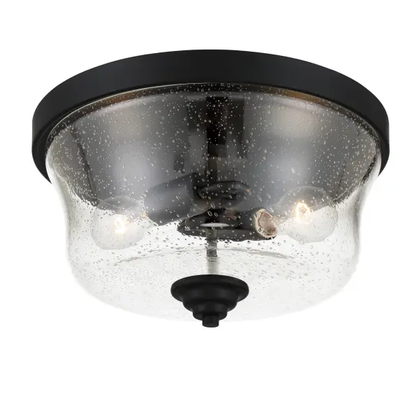 Shyloh 2-Light Flush Mount in Coal Black - Image 4