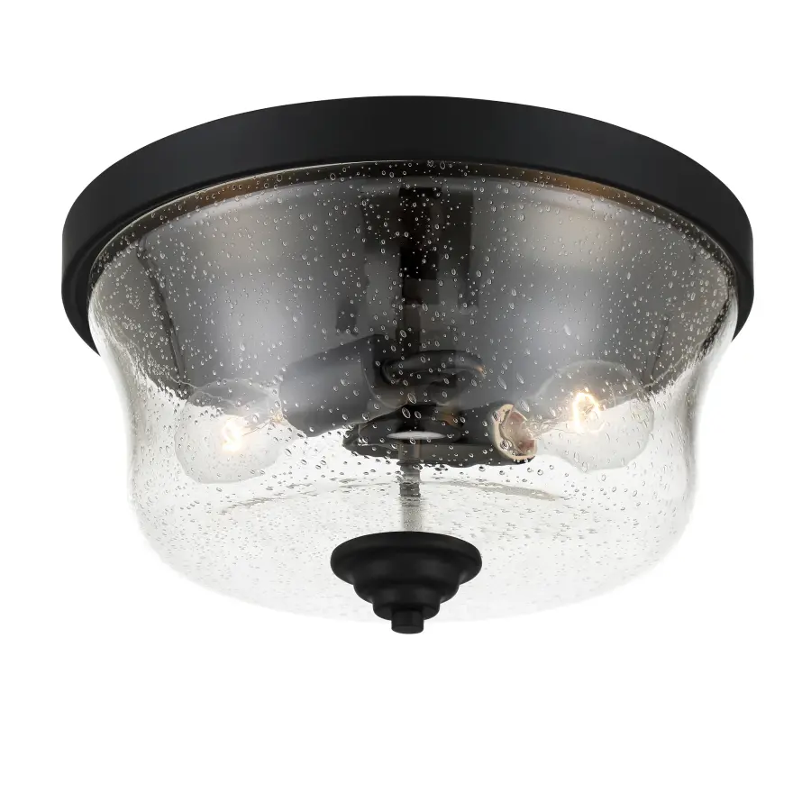 Shyloh 2-Light Flush Mount in Coal Black - Image 4