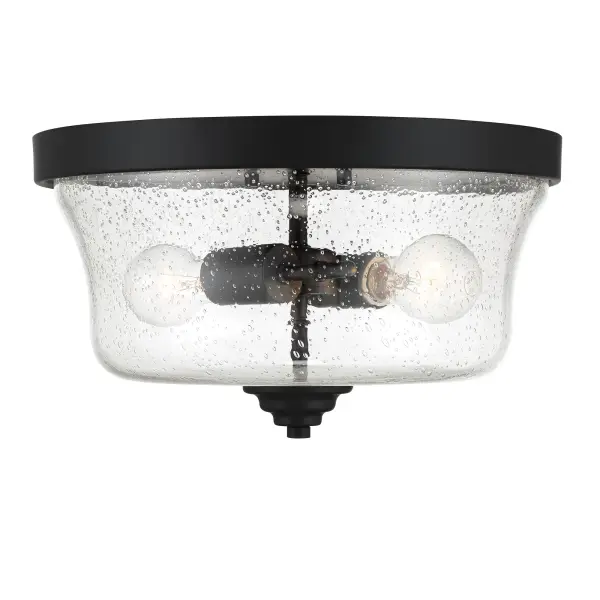 Shyloh 2-Light Flush Mount in Coal Black - Image 5