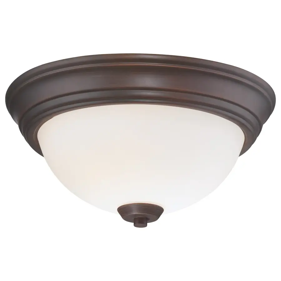 Overland Park 2-Light Flush Mount in Vintage Bronze