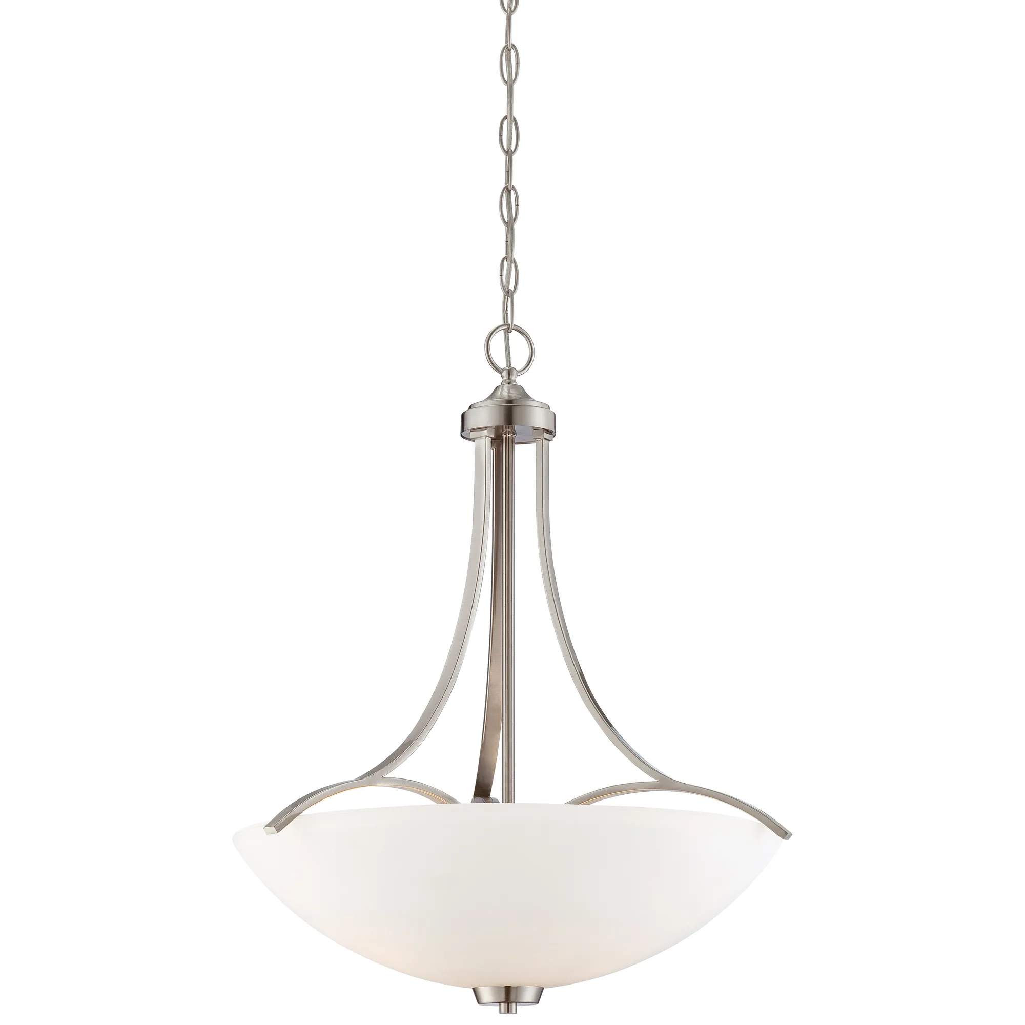 Overland Park 3-Light Pendant in Brushed Nickel