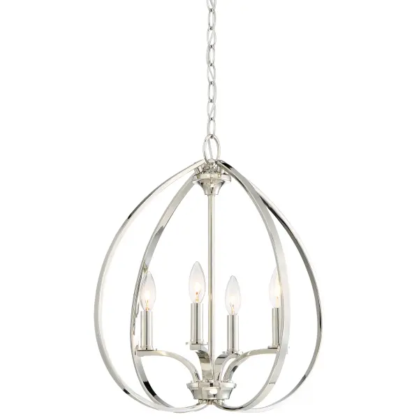 The Tilbury 4-Light Pendant combines timeless transitional design with a lustrous polished nickel finish. At 19 inches wide, it's perfectly sized for medium dining spaces and kitchen islands, offering adjustable height with a generous 72-inch chain.