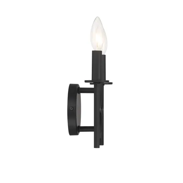 Muncie 2-Light Wall Sconce in Coal Black - Image 3