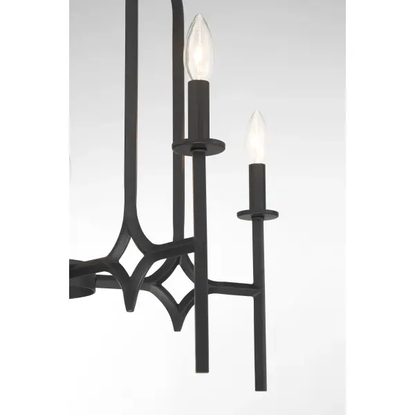 5 Light Chandelier in Coal Finish - alternate view