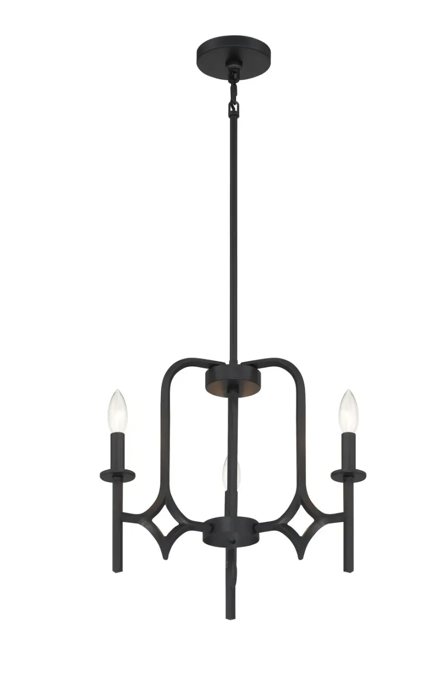 Muncie 3-Light Chandelier in Coal Black - Image 1