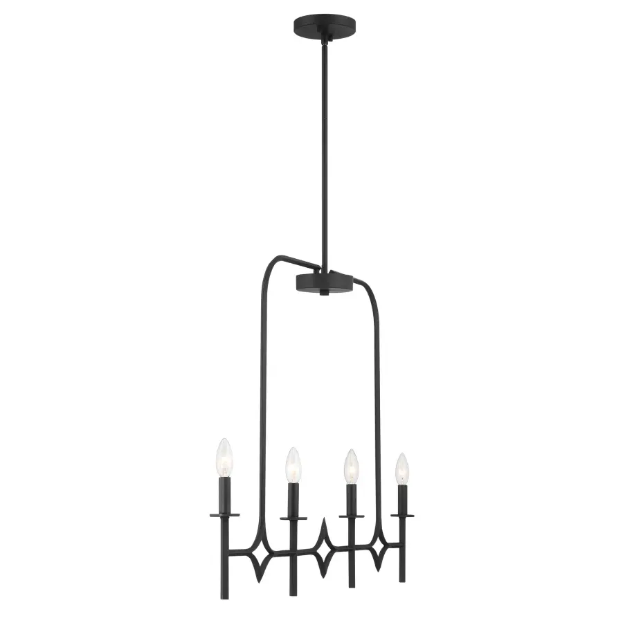 Muncie 4-Light Linear Chandelier - Image 4
