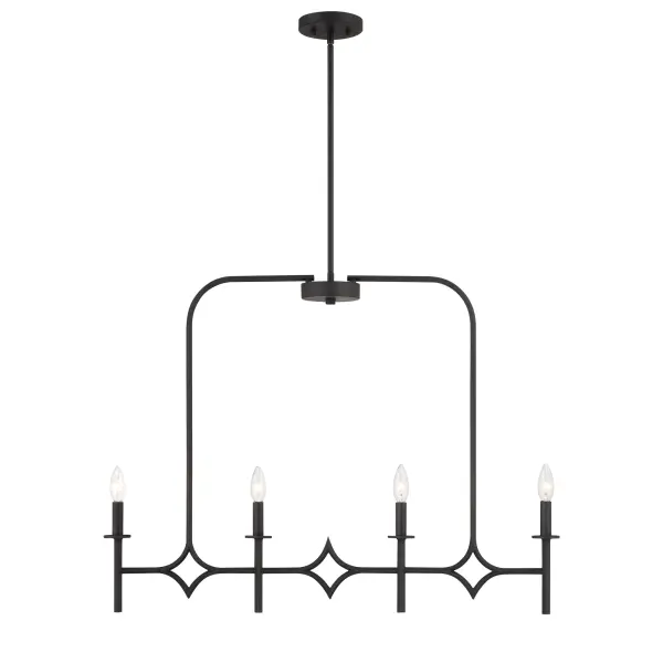 Muncie 4-Light Linear Chandelier - Image 5