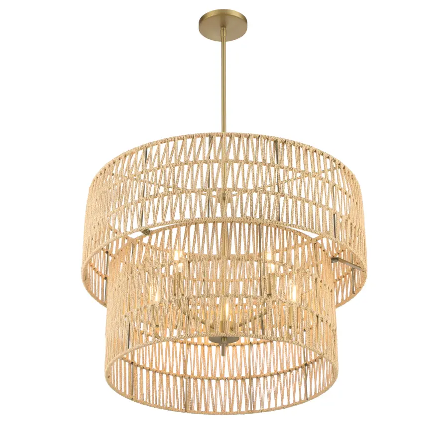 Bungalow Heaven 5-Light Pendant in Soft Brass - Image 3