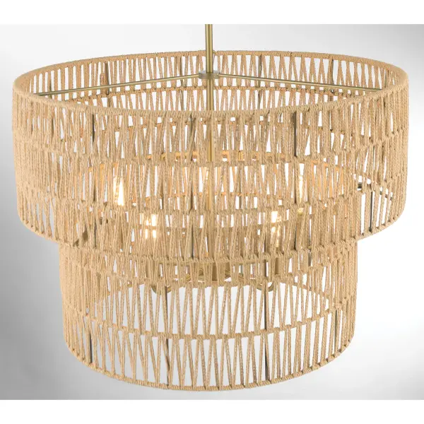 Bungalow Heaven 5-Light Pendant in Soft Brass - Image 5