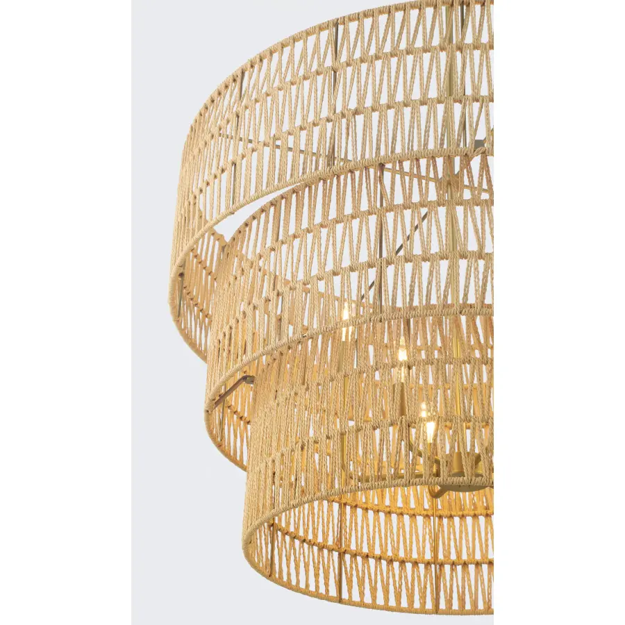 Bungalow Heaven 6-Light Pendant in Soft Brass - Image 3
