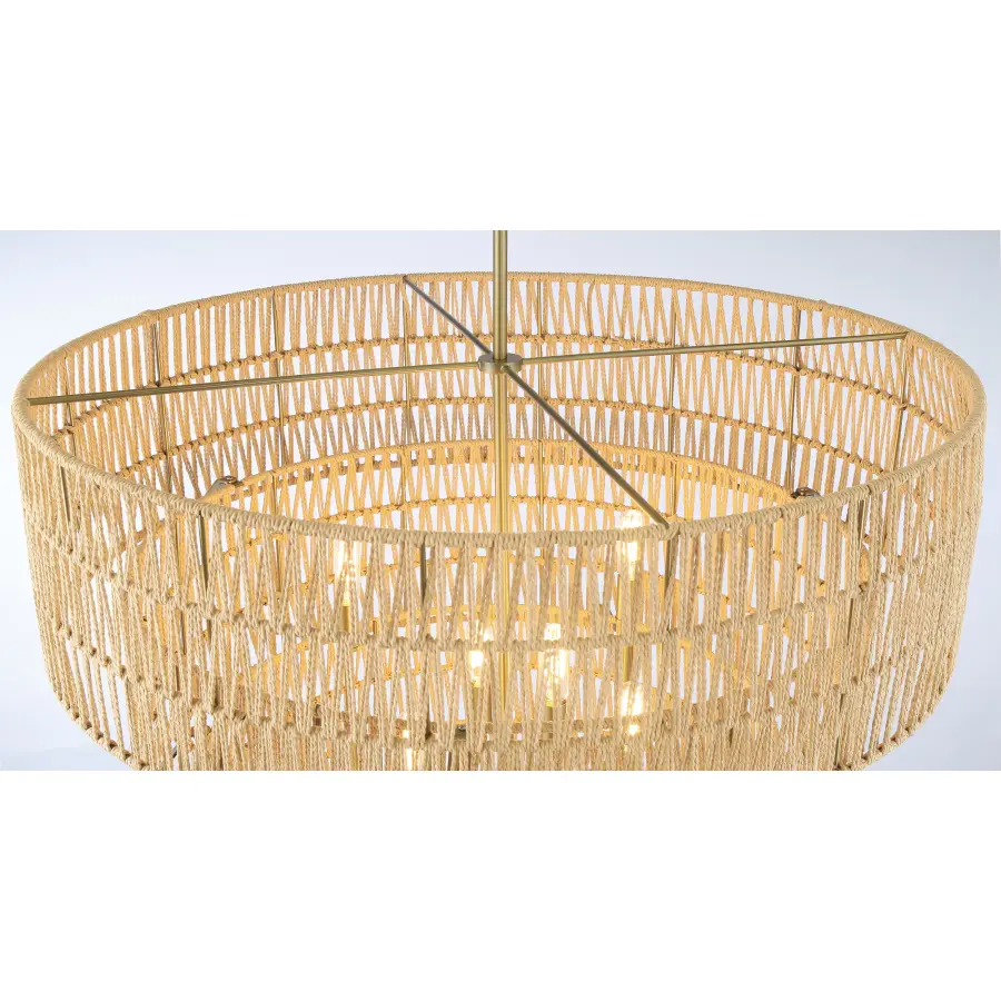 Bungalow Heaven 6-Light Pendant in Soft Brass - Image 4