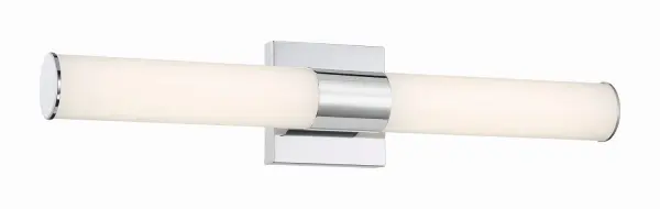 24" LED Round Bath Light in Chrome Finish with Color Changing Technology