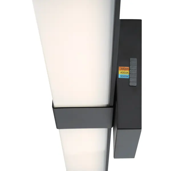 36" LED Square Bath Light in Coal Finish with Color Changing Technology - alternate view
