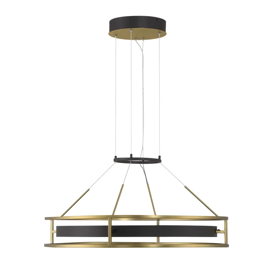 Sophisticated Linear Pendant with Warm Alabaster Glow - Image 3
