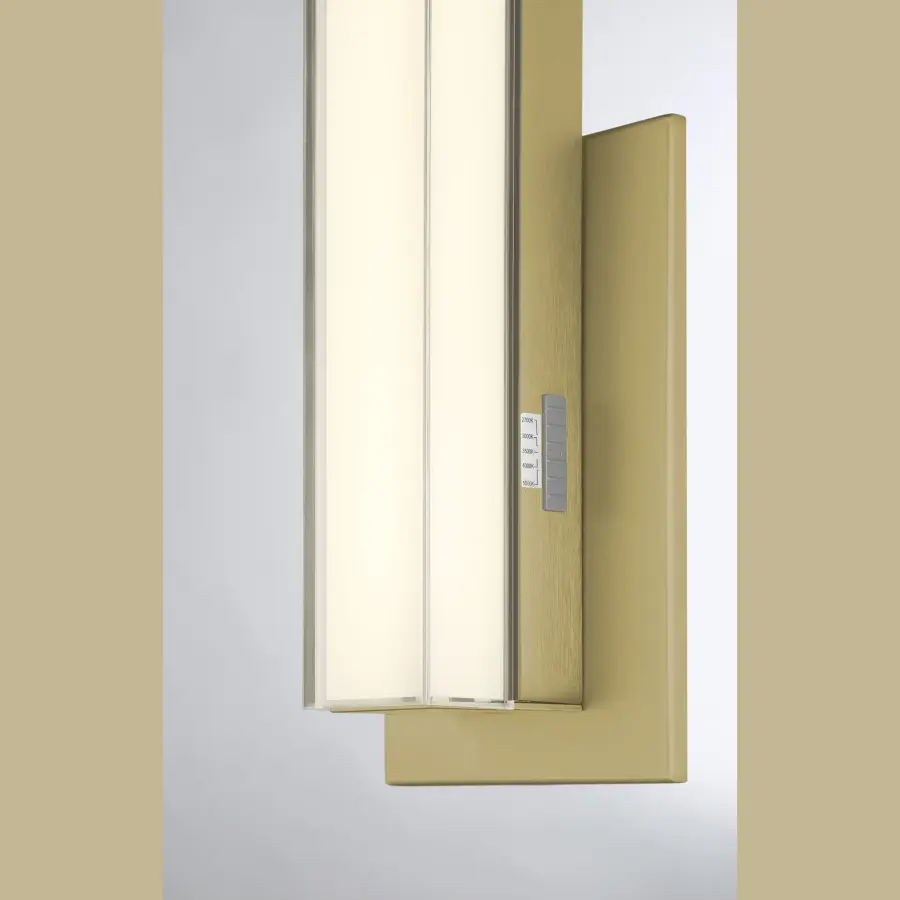 14" LED Wall Sconce in Ashen Brass - Image 2