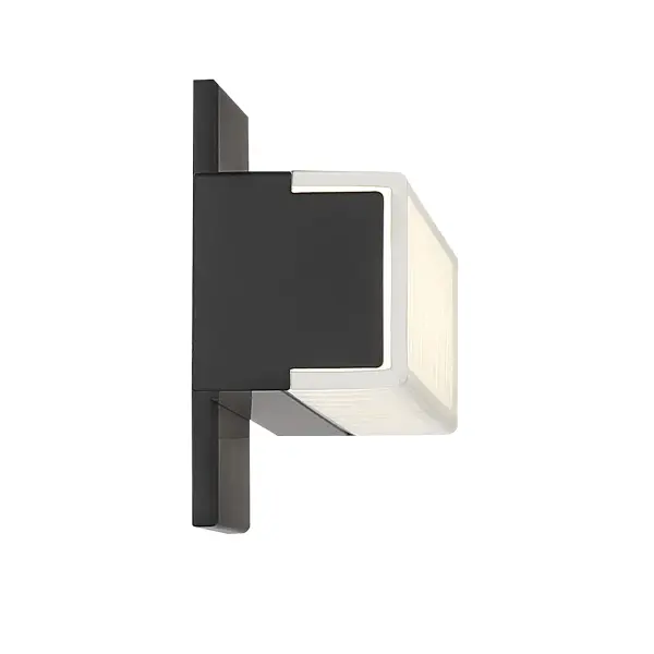 18" LED Wall Sconce in Coal Finish with Clear Acrylic Shade - alternate view