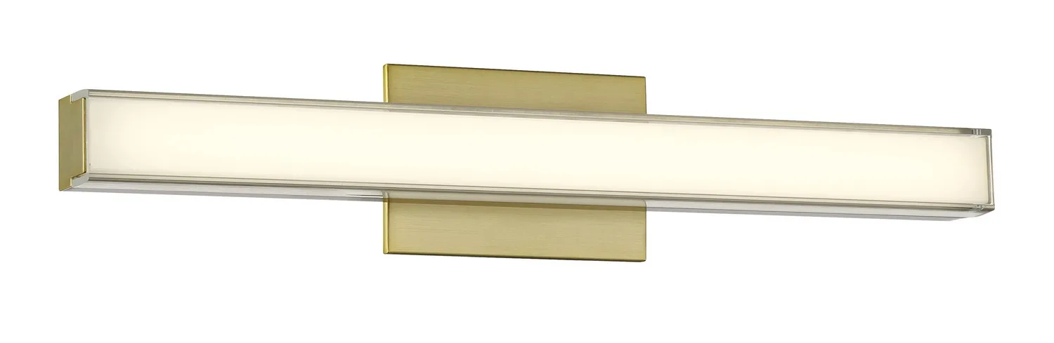 Sconce LED Bath Vanity in Ashen Brass