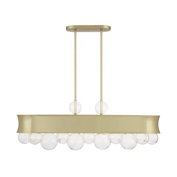 Verdi Square 6-Light Island Chandelier in Soft Gold - Image 4