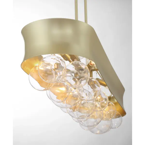 Verdi Square 6-Light Island Chandelier in Soft Gold - Image 5