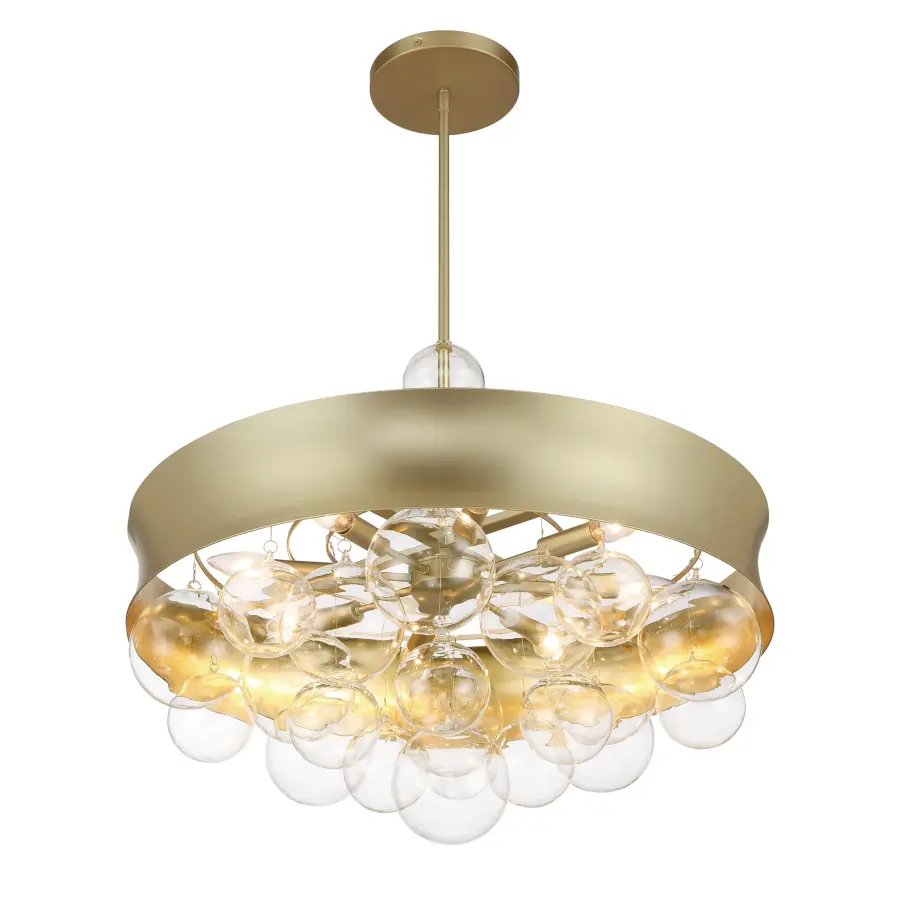 Verdi Square 22" 8-Light Convertible Pendant by Robin Baron - Image 5