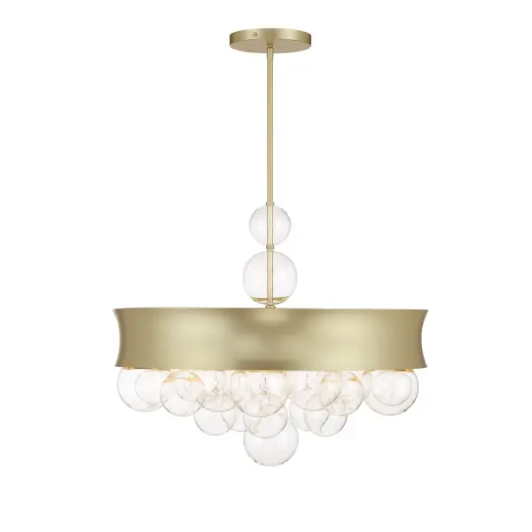 Verdi Square 22" 8-Light Convertible Pendant by Robin Baron - Image 7