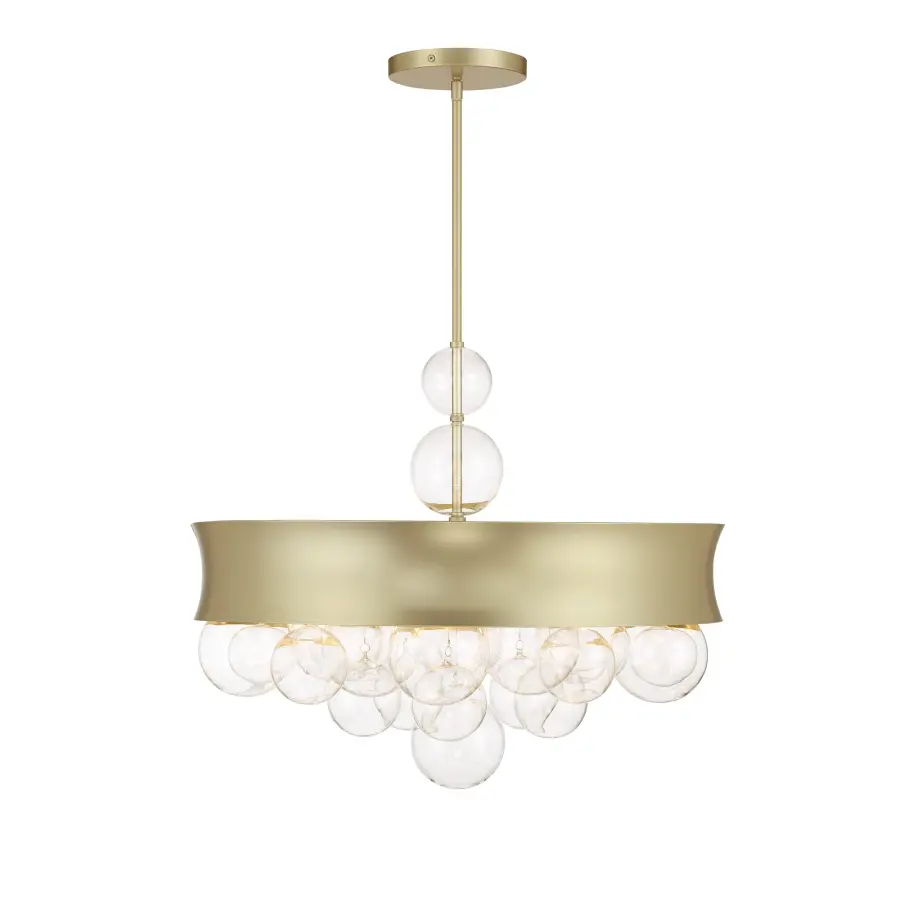Verdi Square 22" 8-Light Convertible Pendant by Robin Baron - Image 7