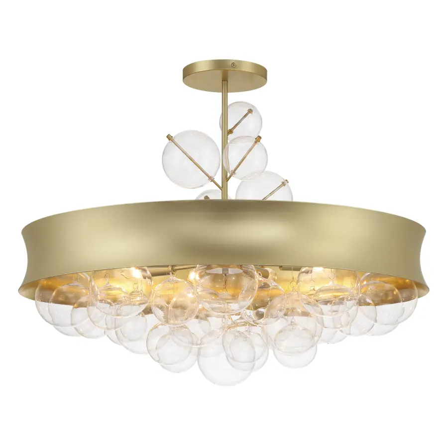 Verdi Square 8-Light Convertible Pendant in Soft Gold - Image 7