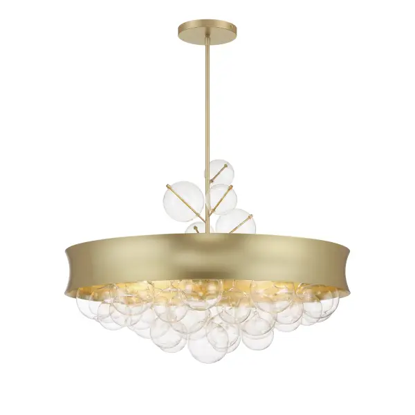 Verdi Square 8-Light Convertible Pendant in Soft Gold - Image 9