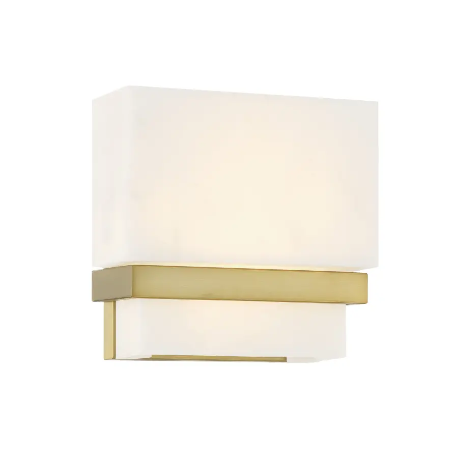 Arzon LED Wall Sconce in Soft Brass - Image 1