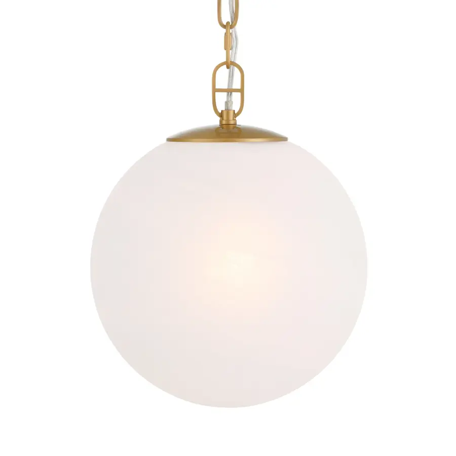 Marbelle 10" 1-Light Pendant in Legacy Brass - Image 1