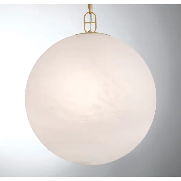 Marbelle 15.75" 1-Light Pendant in Legacy Brass - Image 3