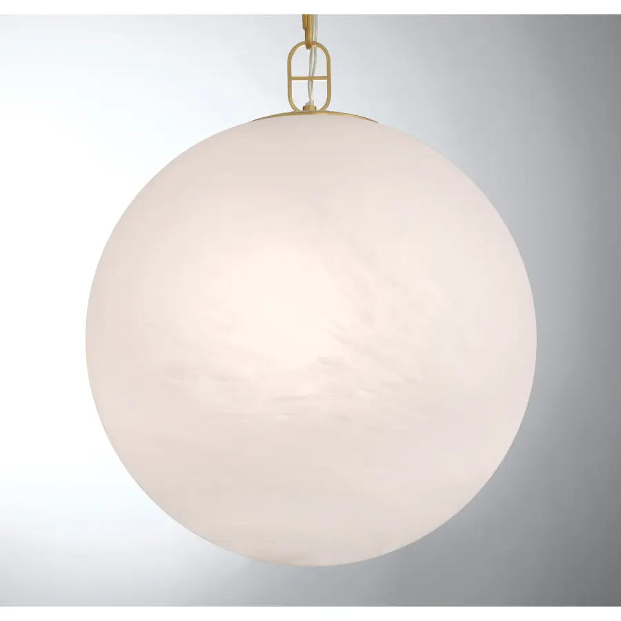 Marbelle 15.75" 1-Light Pendant in Legacy Brass - Image 3