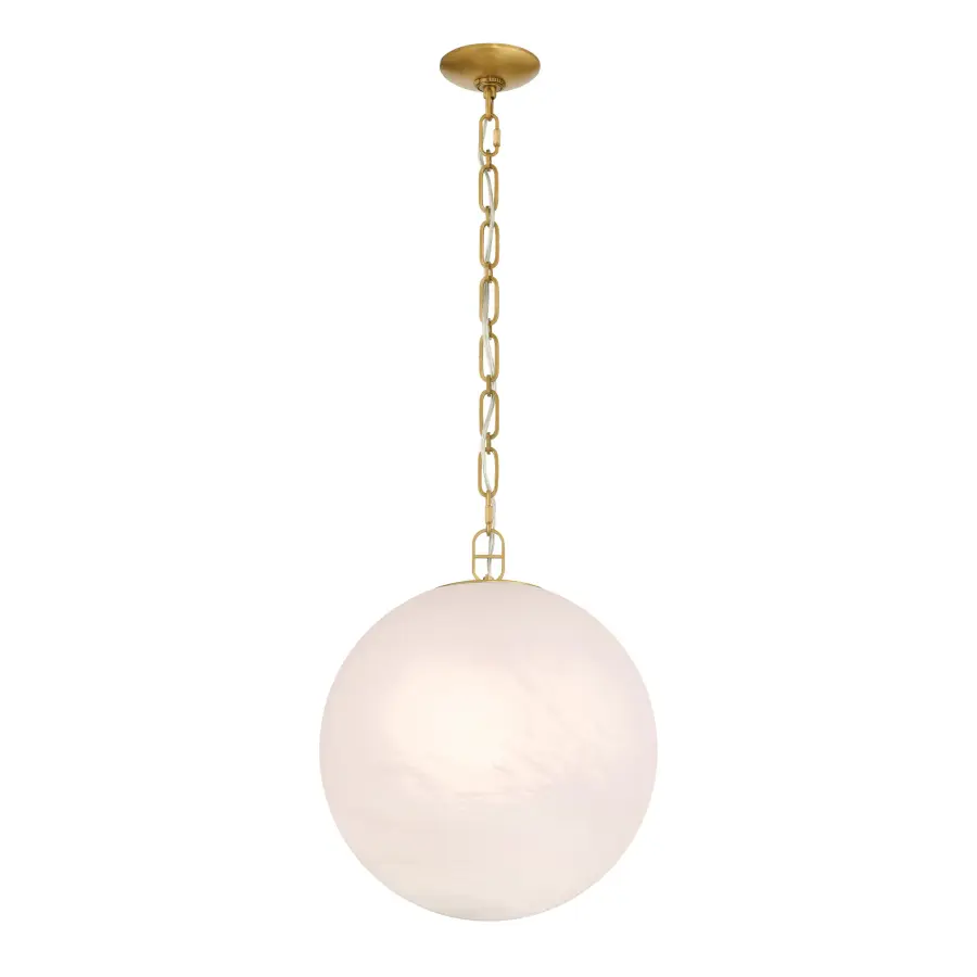 Marbelle 15.75" 1-Light Pendant in Legacy Brass - Image 6
