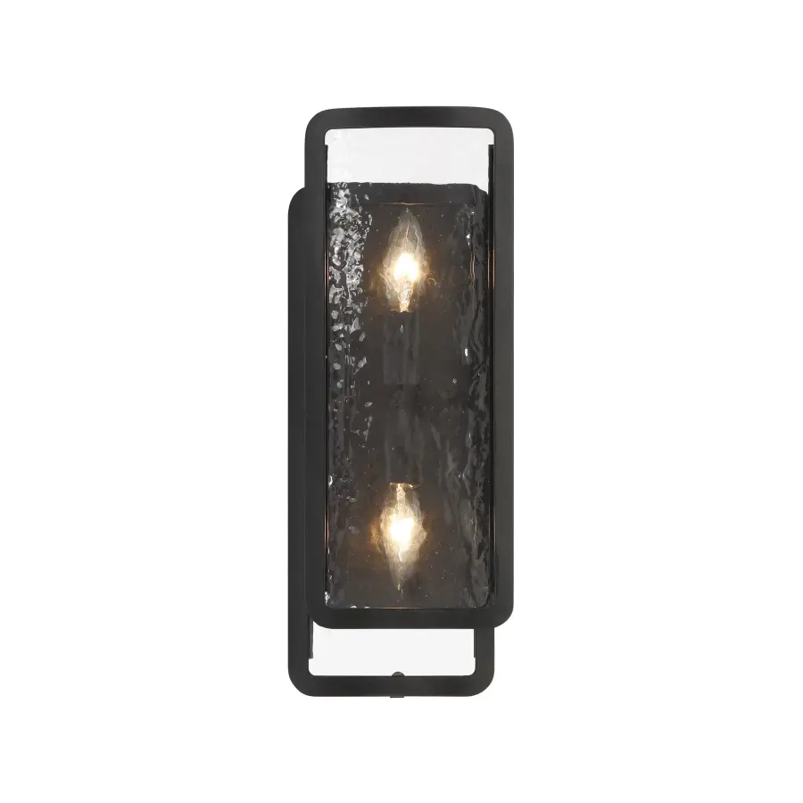 Modern Wall Sconce with Distinctive Textured Glass - Image 2